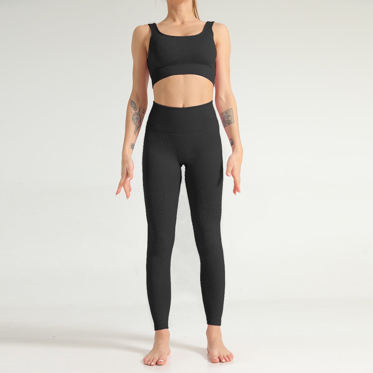2 Piece Yoga Set Sports Bra and Leggings Jogging Women Gym Set Clothes Seamless Workout Sports Tights Women Fitness Sports Suit-8