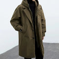 Men'S Wool Oversized Hooded Trench Coat