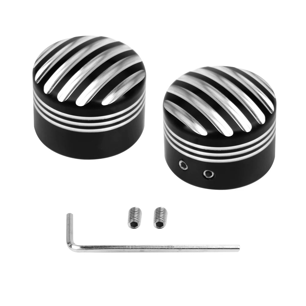 Motorcycle CNC Front Axle Nut Cover Cap Aluminum Black/Chrome for Harley Sportster XL XG Touring Dyna VRSC Softail Street Glide