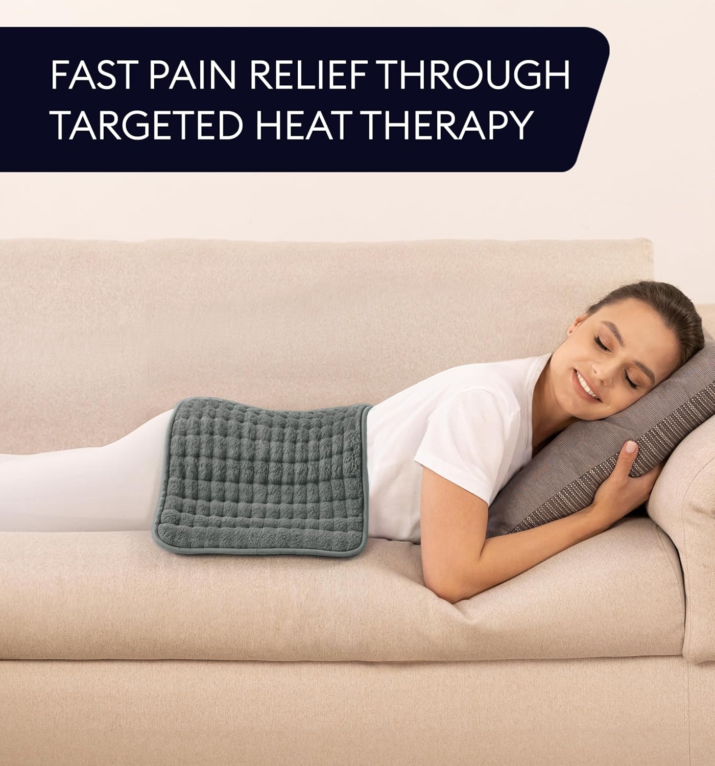 Heating Pad XL, Double-sided, Tabby Gray
