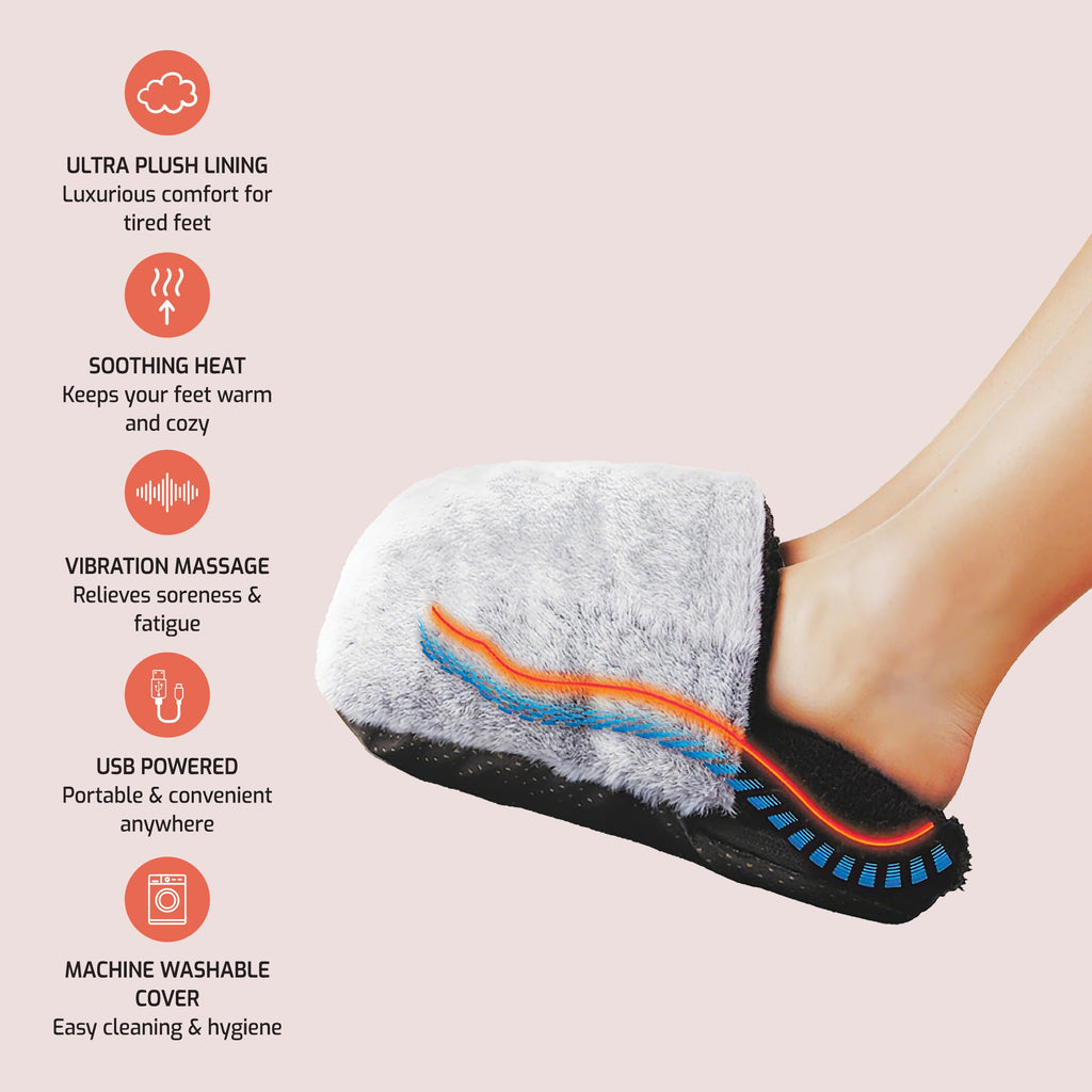 Ultimate Heat & Relaxation Duo: Foot Warmer + XL Heating Pad Bundle