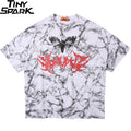 Hip Hop T Shirt Men Streetwear Oversize Dark Style Tshirt Short Sleeve Cotton Loose T-Shirt Summer Clothes Street Wear New