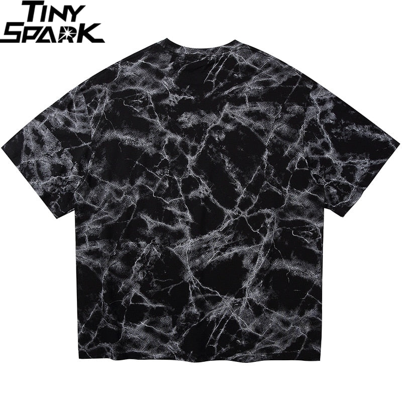 Hip Hop T Shirt Men Streetwear Oversize Dark Style Tshirt Short Sleeve Cotton Loose T-Shirt Summer Clothes Street Wear New