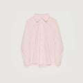 "Spring and Summer Prank" Tencel jacquard striped long-sleeved shirt jacket women's loose top