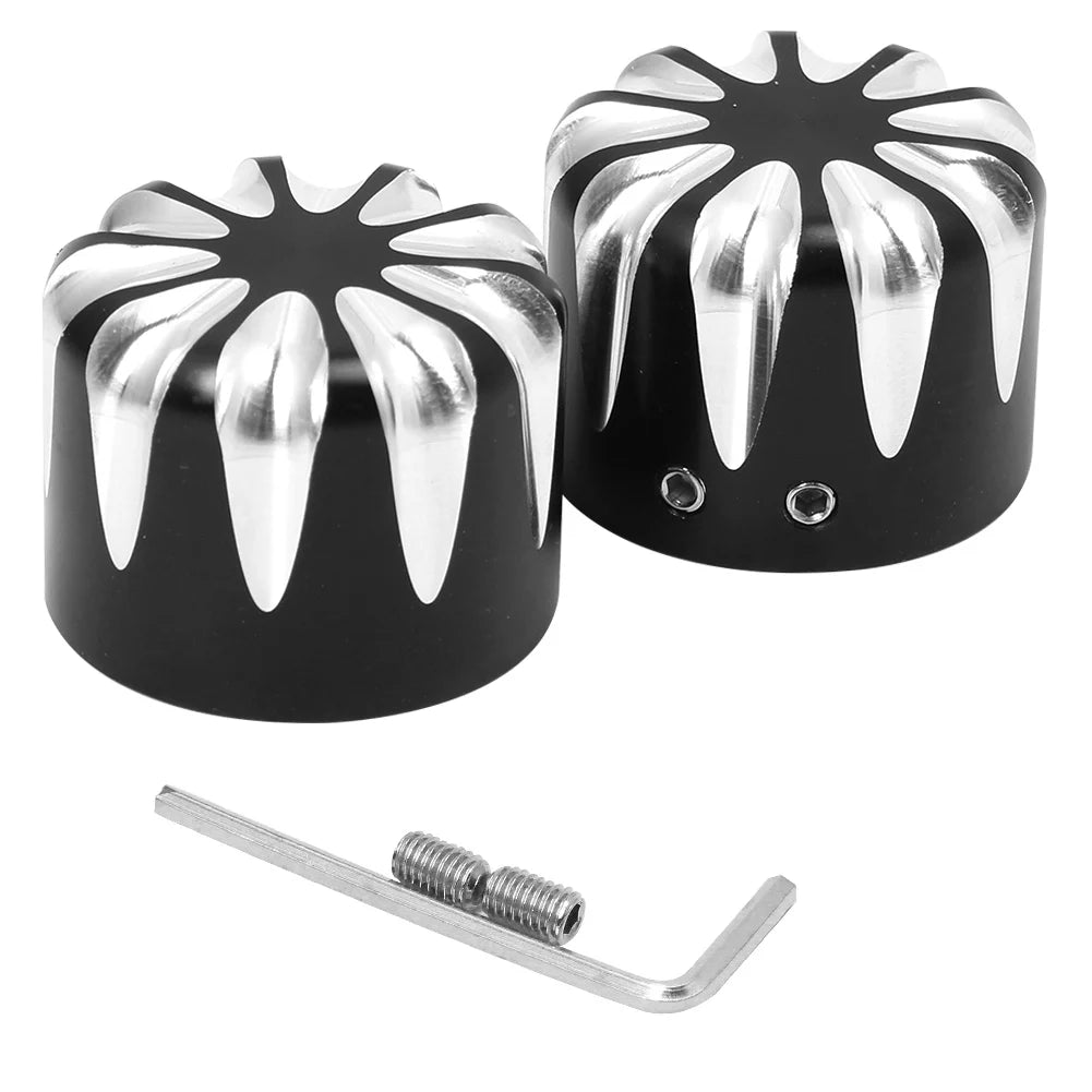 Motorcycle CNC Front Axle Nut Cover Cap Aluminum Black/Chrome for Harley Sportster XL XG Touring Dyna VRSC Softail Street Glide
