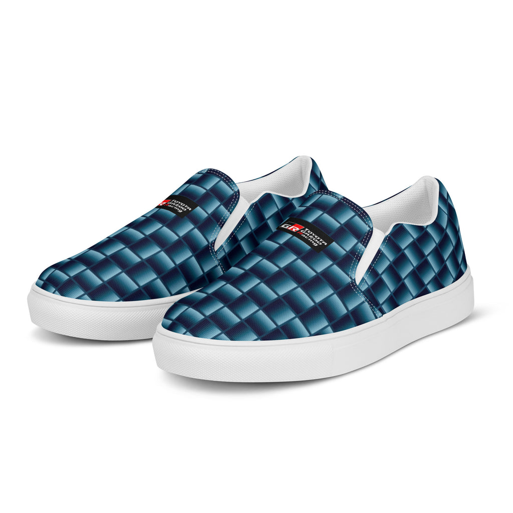 Blue Carbon Men's slip-on canvas shoes