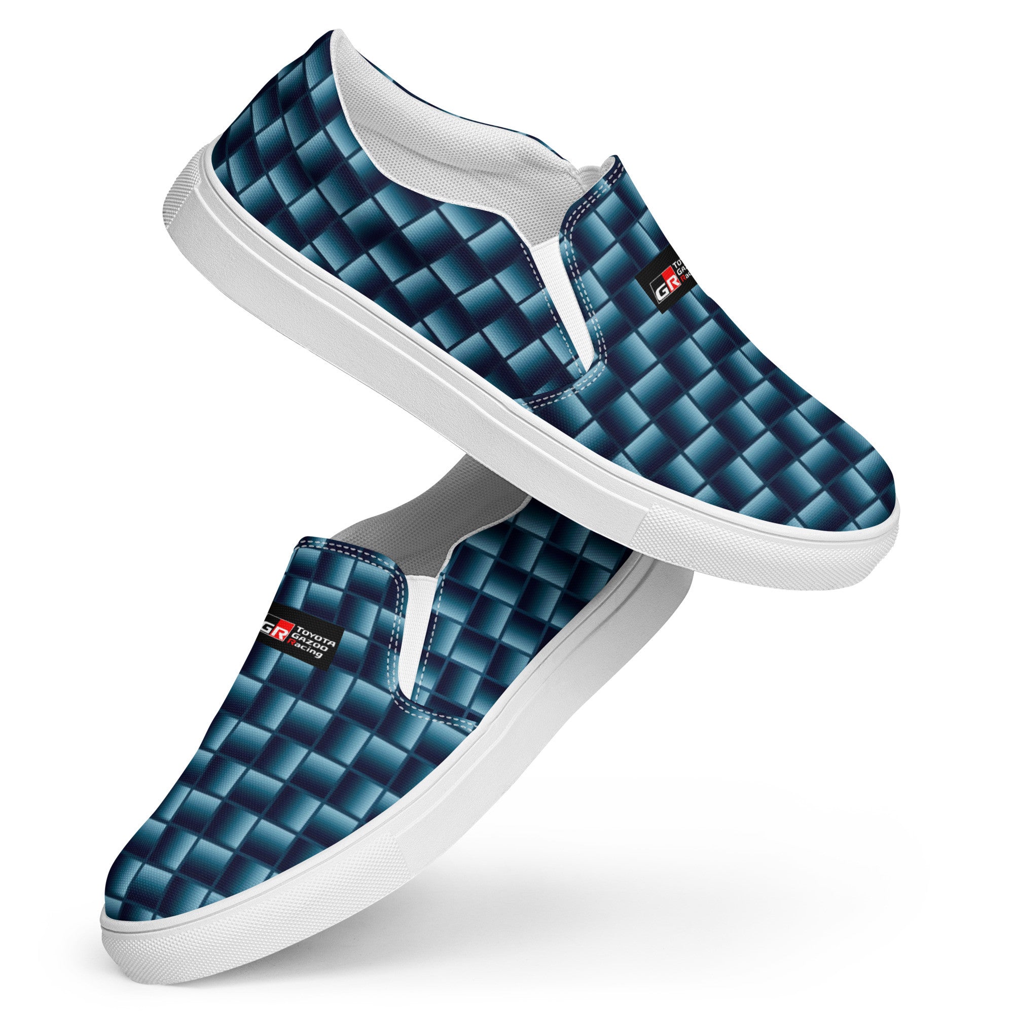 Blue Carbon Men's slip-on canvas shoes