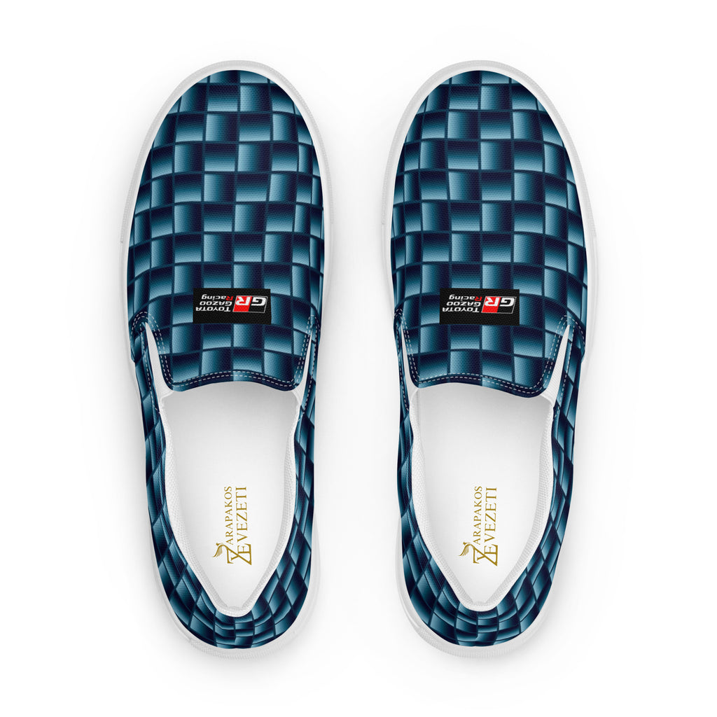 Blue Carbon Men's slip-on canvas shoes