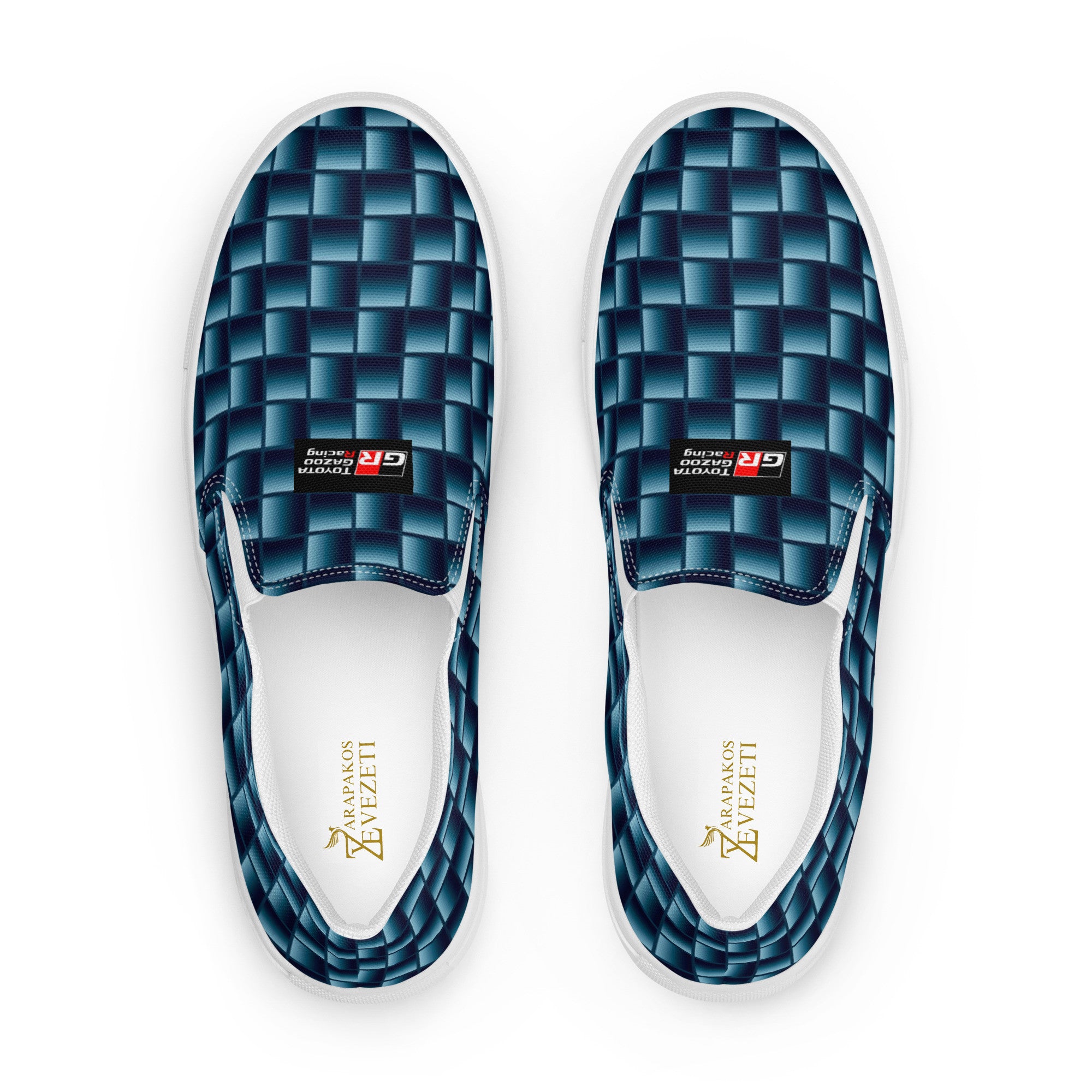 Blue Carbon Men's slip-on canvas shoes