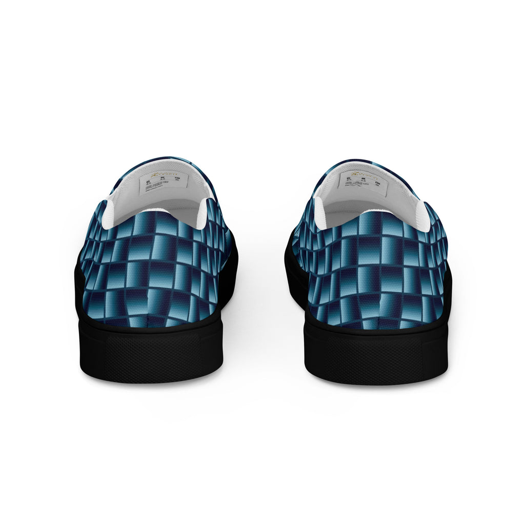 Blue Carbon Men's slip-on canvas shoes