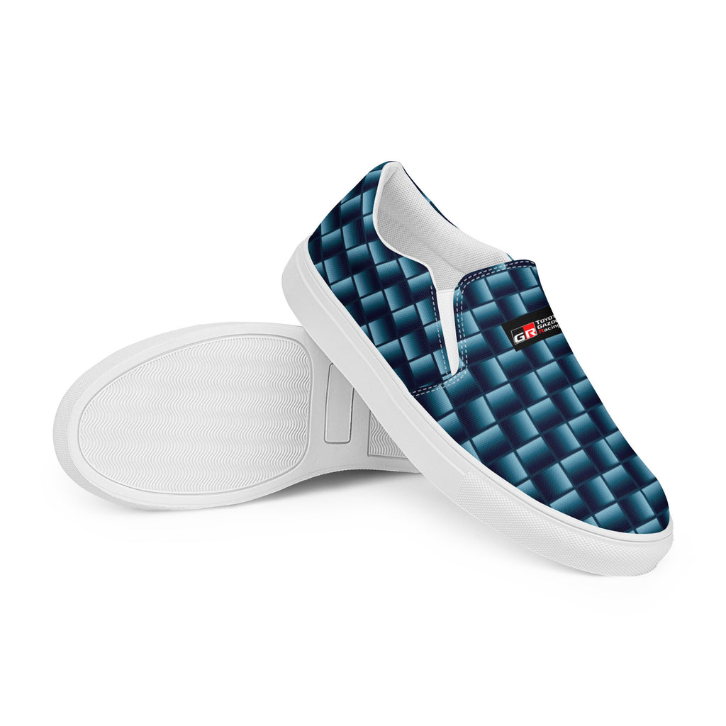 Blue Carbon Men's slip-on canvas shoes