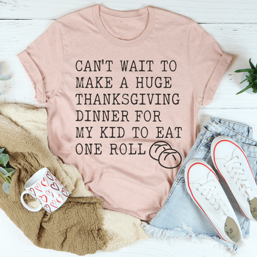 Huge Thanksgiving Dinner Tee-0
