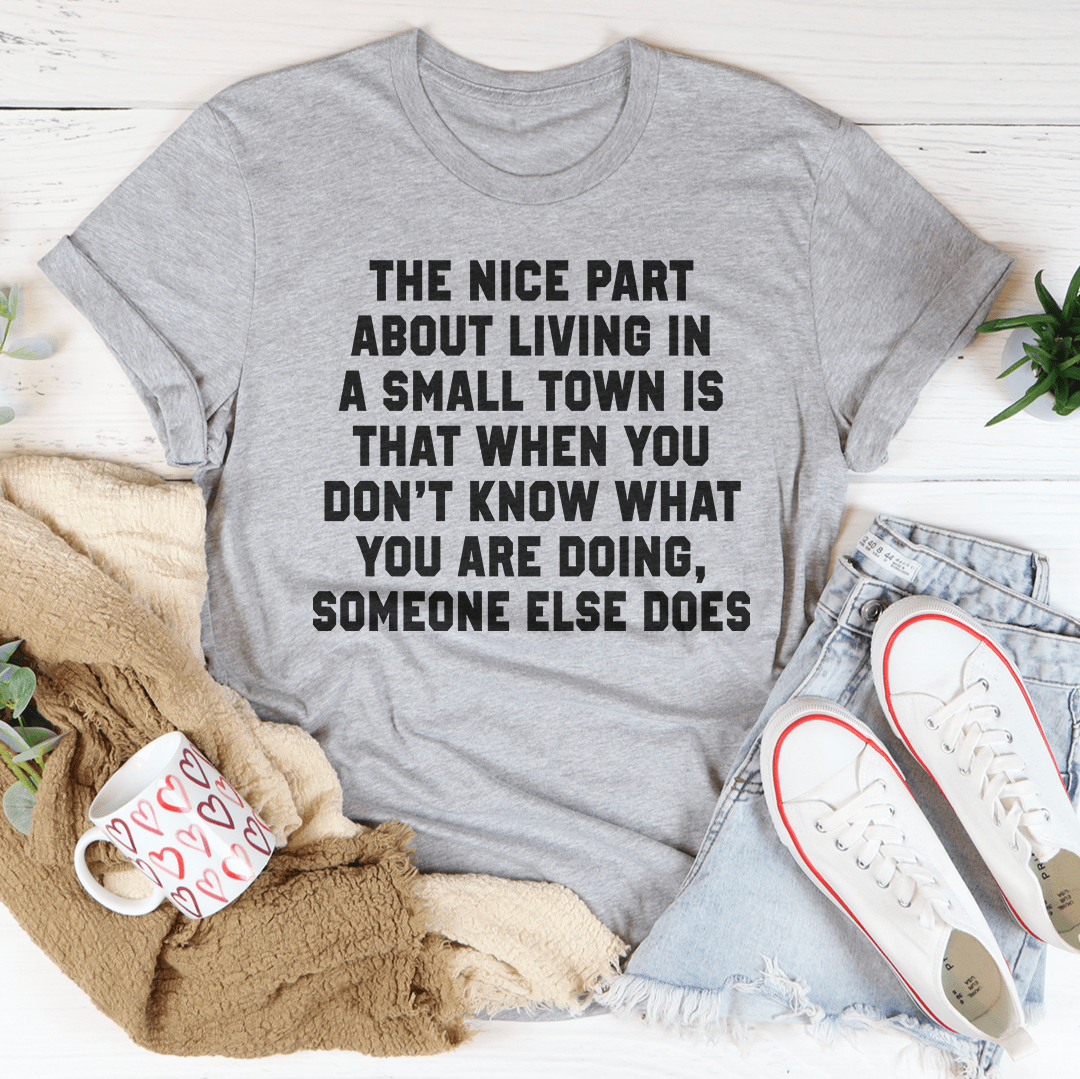 Living In A Small Town Tee-2