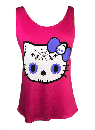 SUGAR SKULL  KITTY TANK TOP-5