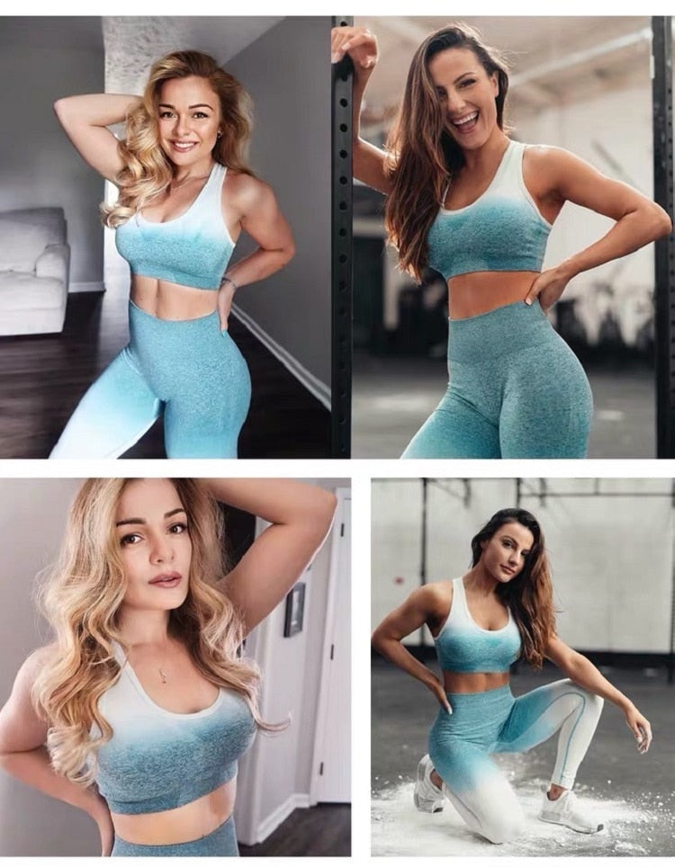 women gym clothes sports bra and leggings gym sportswear-0