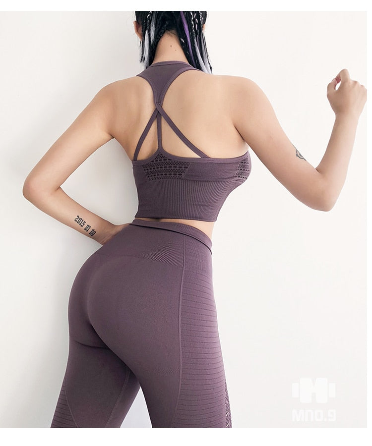 Women Gym Clothes Sportswear Female Workout Set Active Wear ropa deportiva mujer-1