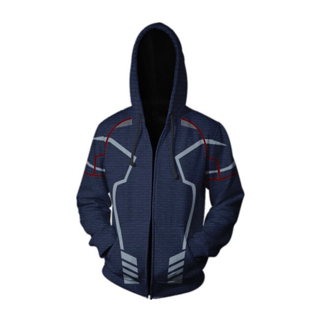 Superhero Iron Man Spiderman Clothes Mens Hoodies Zipper Sweatshirt 3D Peter Parker Miles Morales Hoodie Jackets Casual Coats