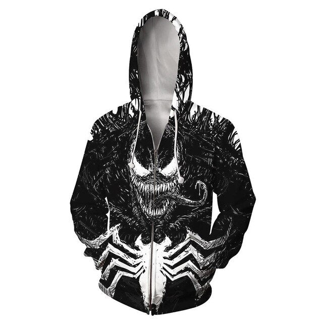 Superhero Iron Man Spiderman Clothes Mens Hoodies Zipper Sweatshirt 3D Peter Parker Miles Morales Hoodie Jackets Casual Coats