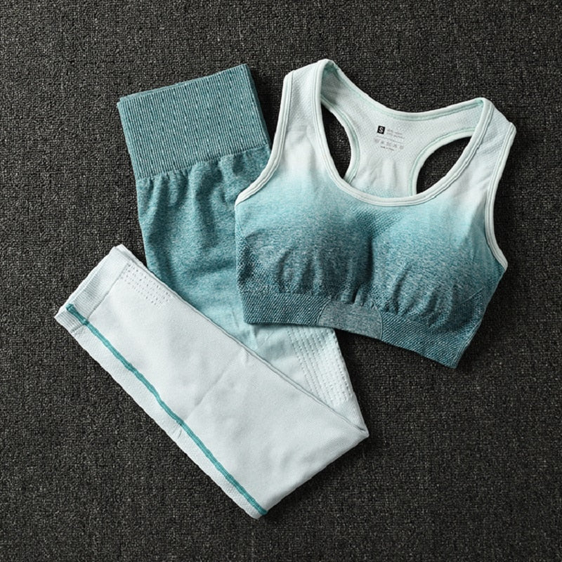 women gym clothes sports bra and leggings gym sportswear-1