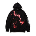 Men Blue Lightning Hoodie Sweatshirt Hip Hop Streetwear Hoodie Pullover Harajuku Autumn Winter Hoodies Cotton