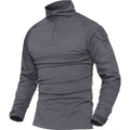 Men Military Tactical T-shirt Long Sleeve SWAT Soldiers Combat T Shirt Airsoft Clothes Man's US Army Shirts No Pads
