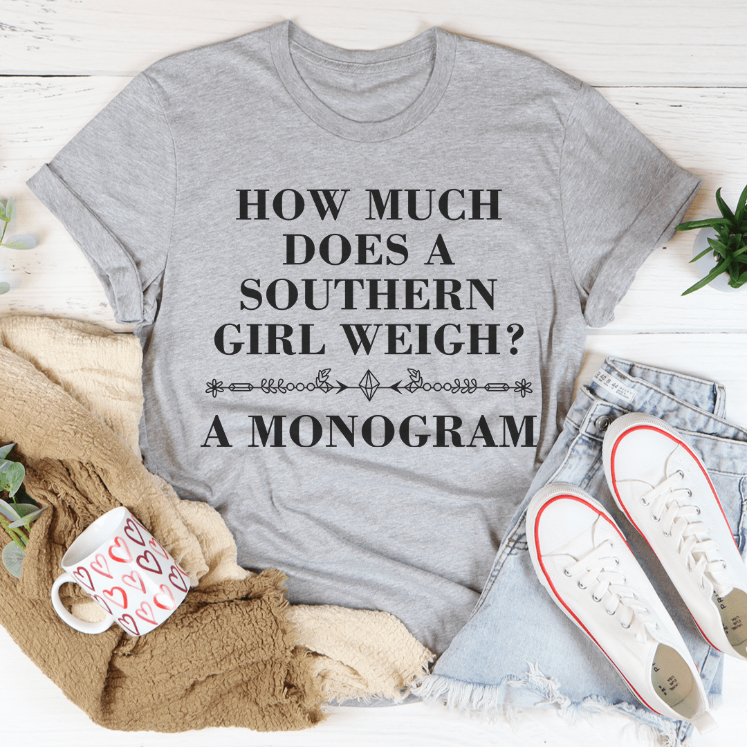 Southern Girl Monogram Tee-2
