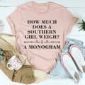 Southern Girl Monogram Tee-0