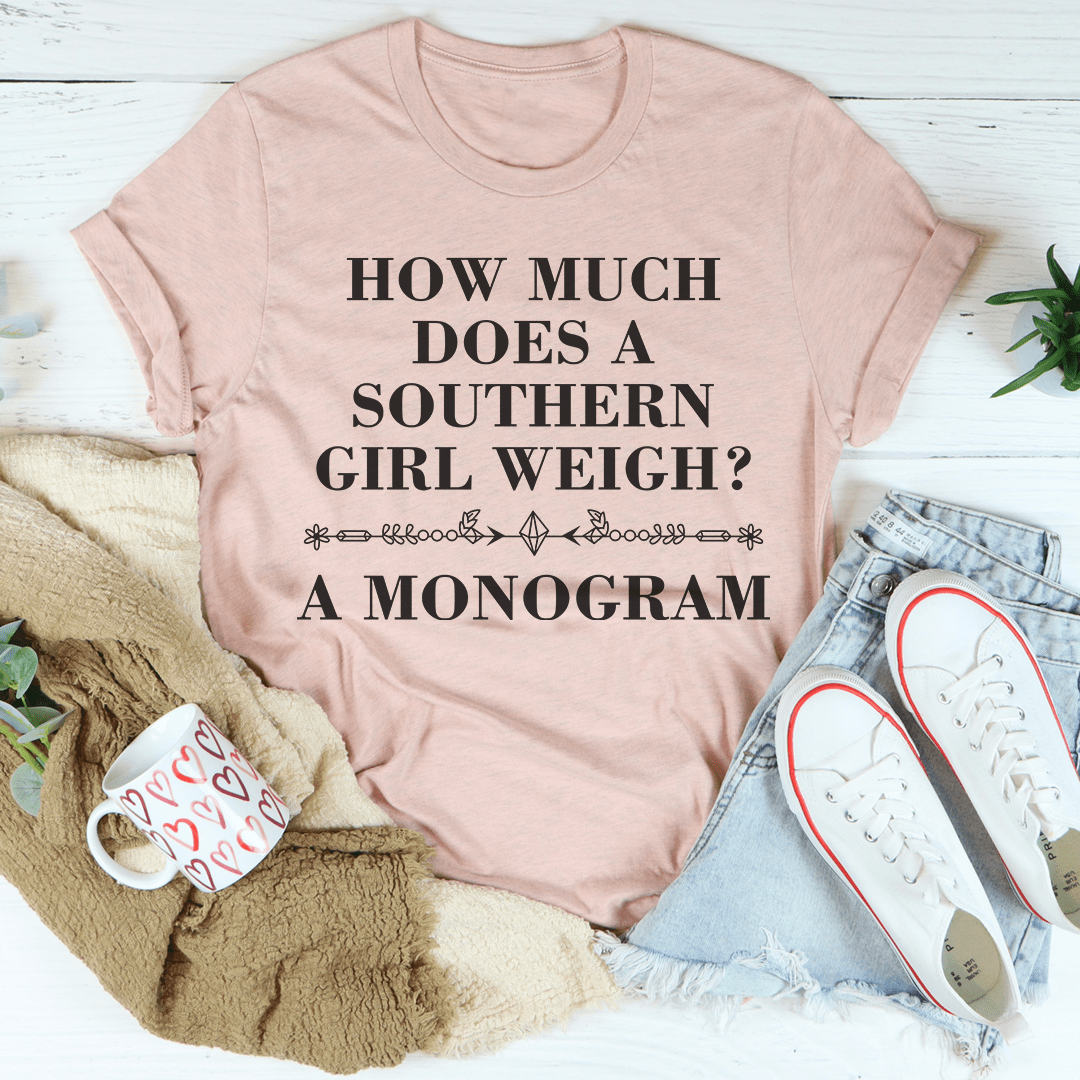 Southern Girl Monogram Tee-0