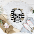 Striped Skull Tee-0