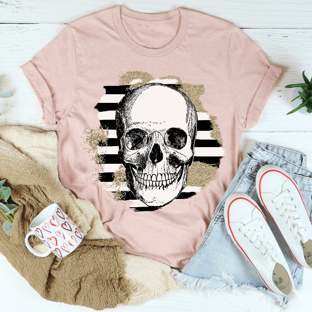 Striped Skull Tee-3