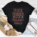 Thick Thighs And Holiday Vibes Tee-0