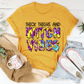 Thick Thighs And Witch Vibes Tee-0