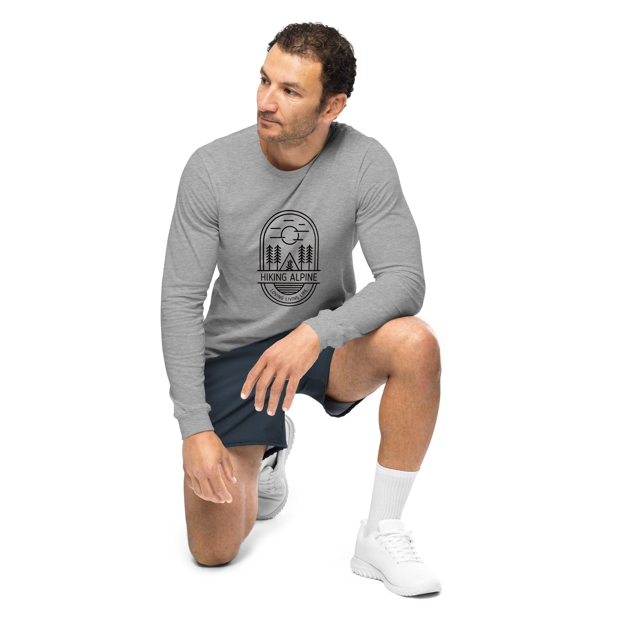 Hiking Alpine Straight Unisex Long Sleeve Tee-10
