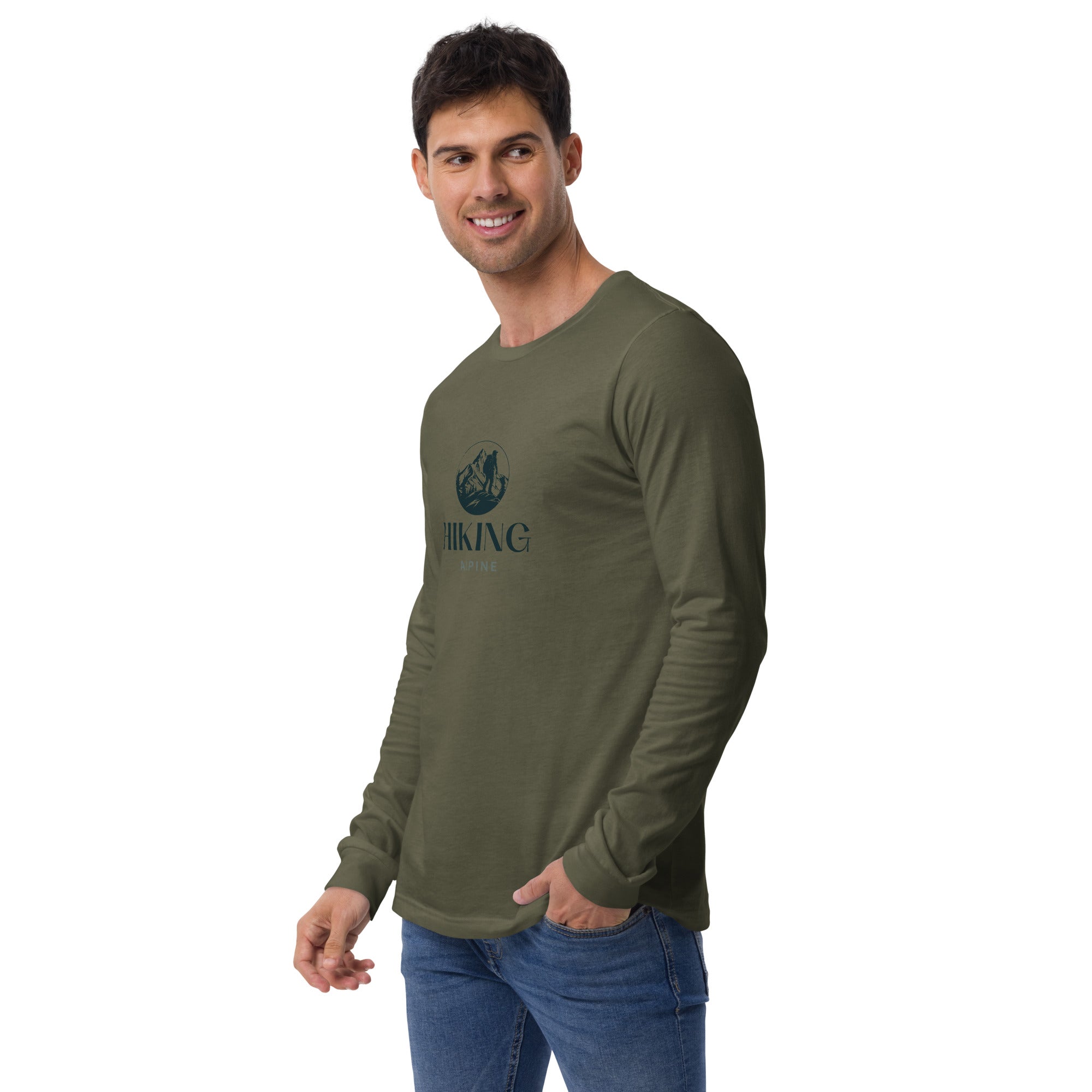 Hiking Alpine Climb Unisex Long Sleeve Tee