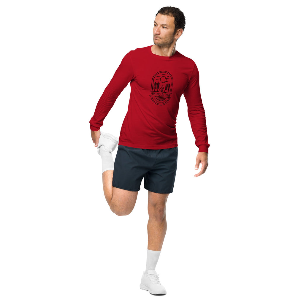 Hiking Alpine Straight Unisex Long Sleeve Tee-2