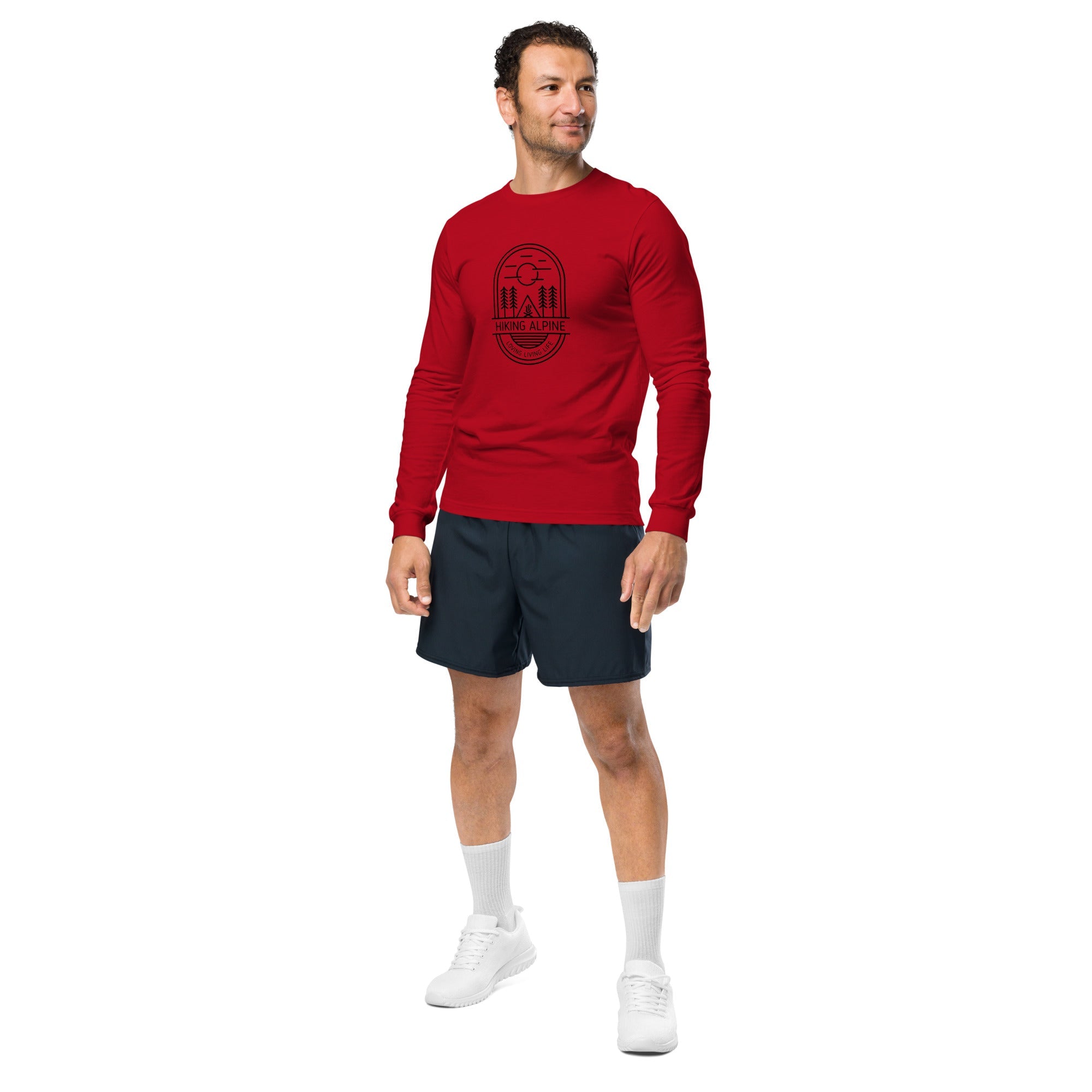 Hiking Alpine Straight Unisex Long Sleeve Tee