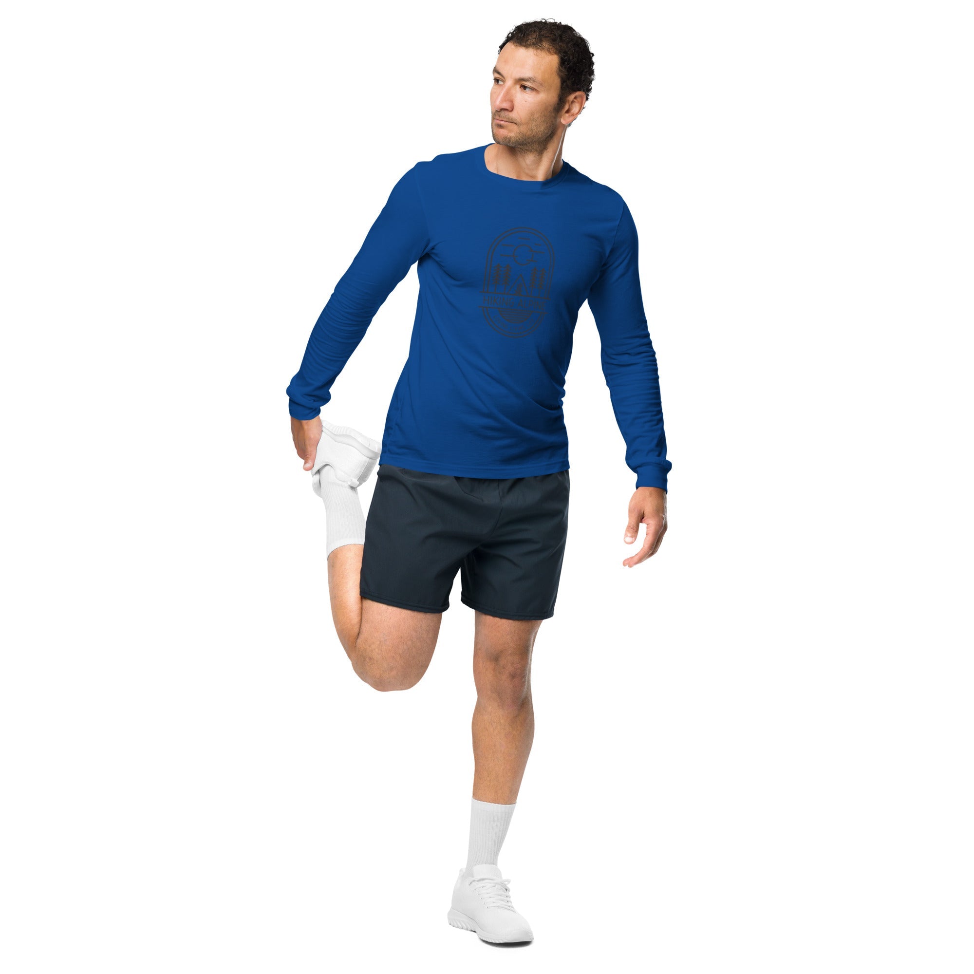 Hiking Alpine Straight Unisex Long Sleeve Tee-4