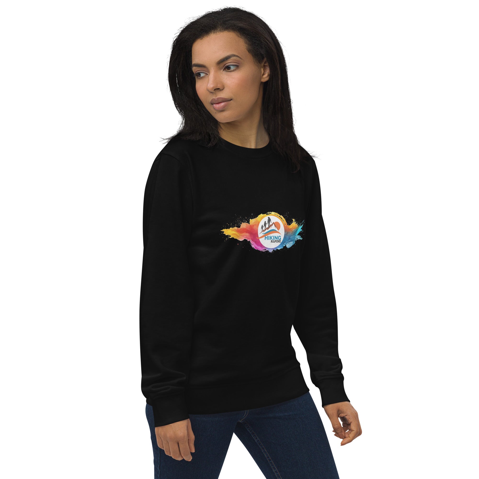 Hiking Alpine Family Unisex organic sweatshirt-2