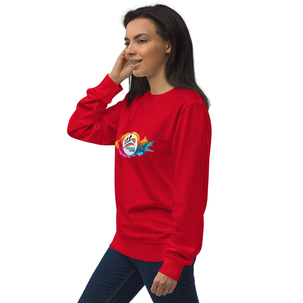Hiking Alpine Family Unisex organic sweatshirt-4