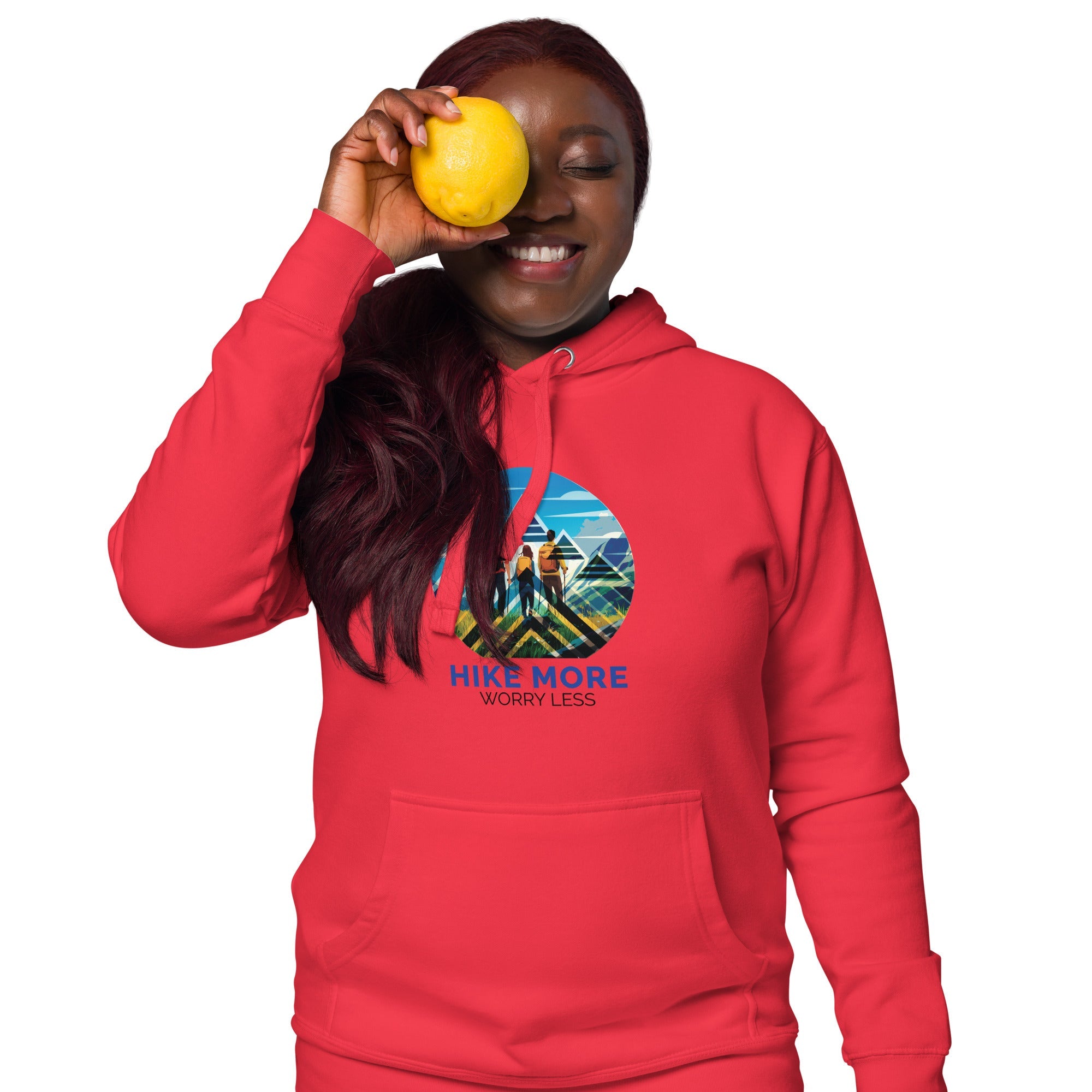 Hiking Alpine Hike More Worry Less Unisex Hoodie-0