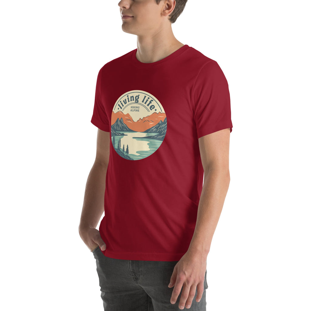 Hiking Alpine Outdoors Unisex t-shirt-4