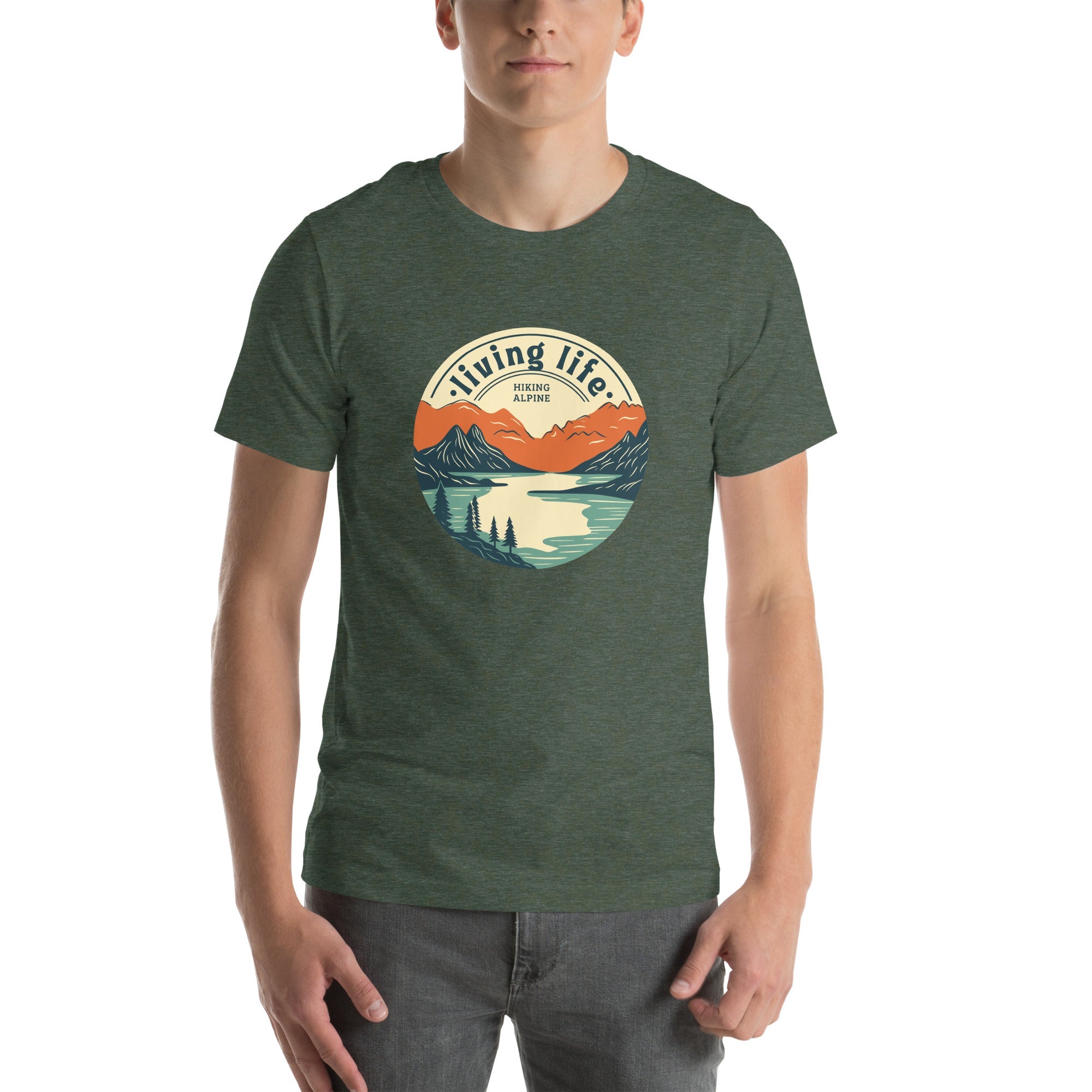 Hiking Alpine Outdoors Unisex t-shirt-7